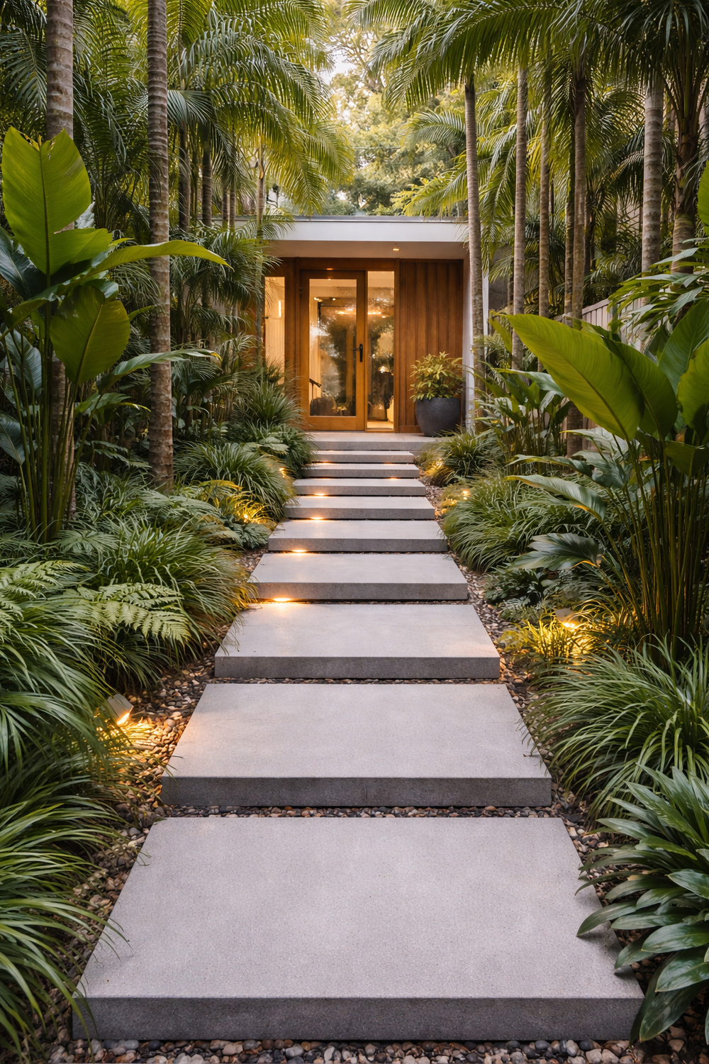 Rainforest inspired entryway