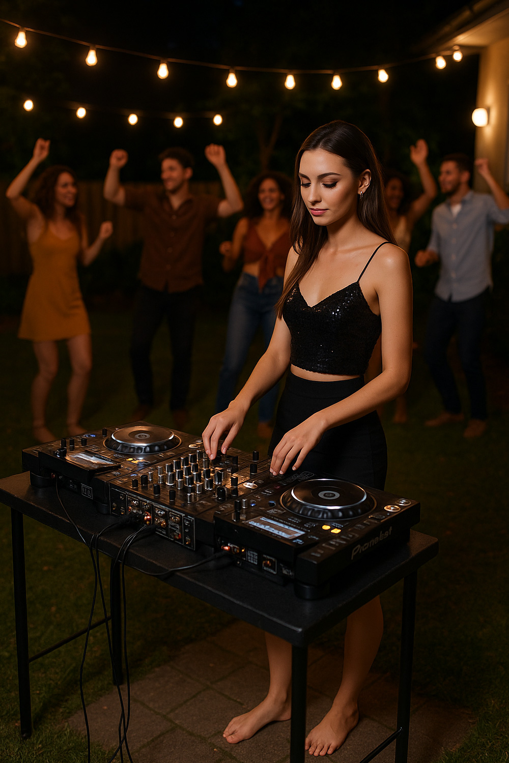 DJ at a party