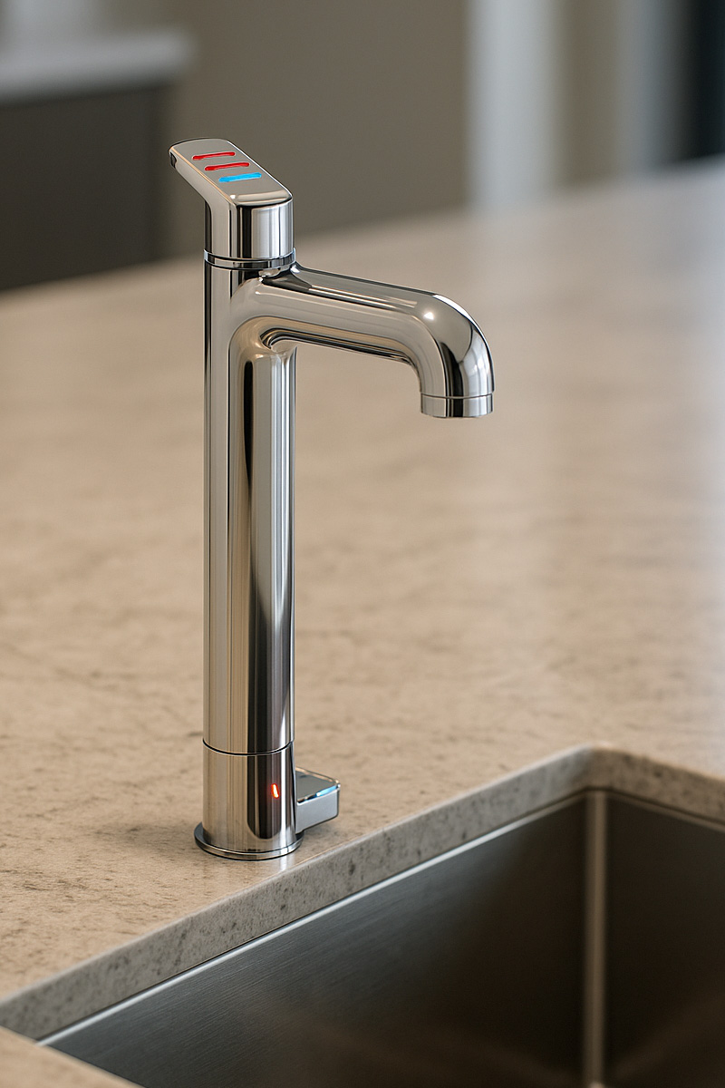 Instant chilled/hot water tap