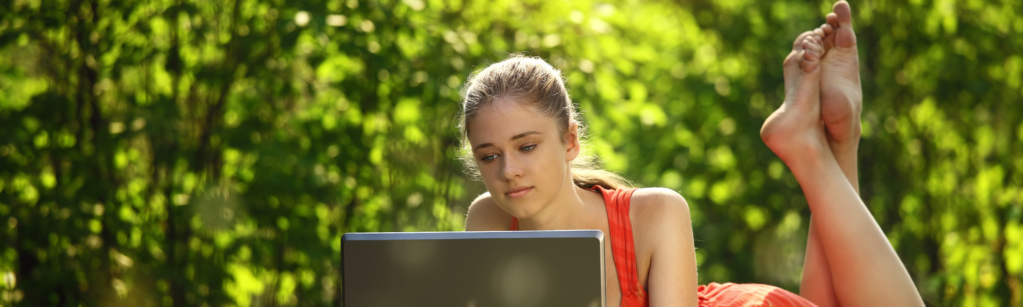 Woman Relaxing In Pool