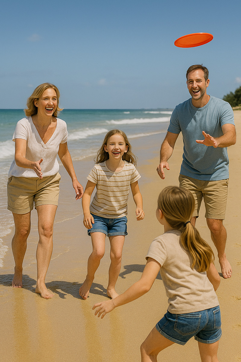 Family beach day
